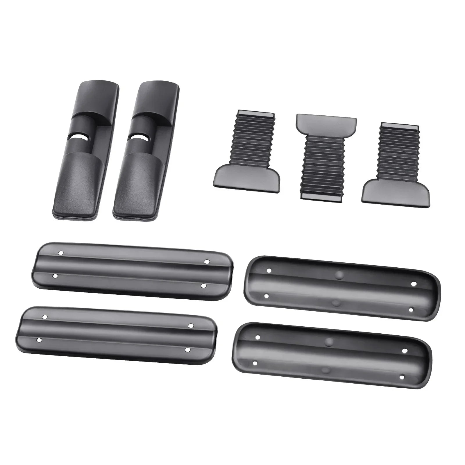 Car Top Roof Rack 2Pcs 100cm Aluminum Luggage Cross Bar Carrier with Lock for 4 or 5 Door Cars Black