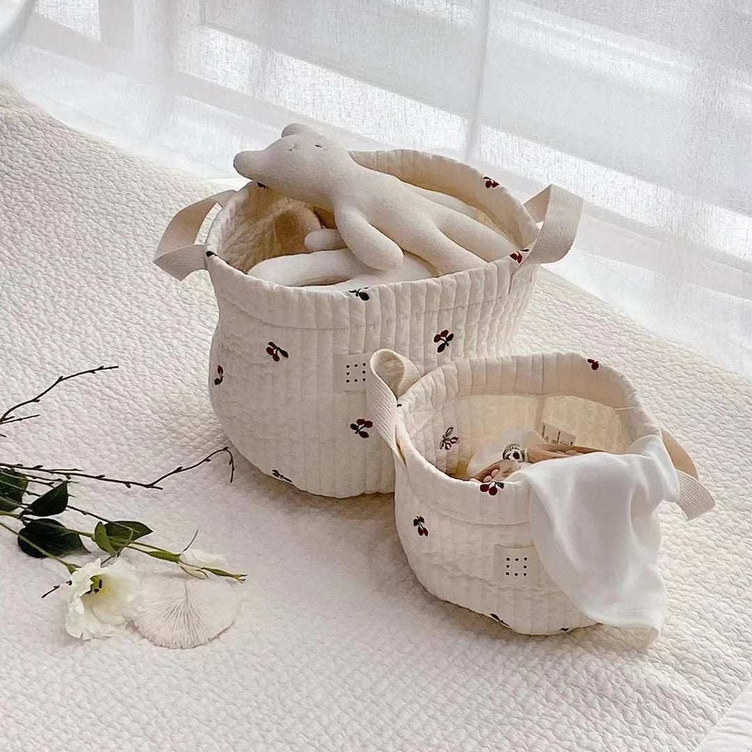 Baby Bags Cute Bear Embroidery Diaper Bag Caddy Nappy Cart Storage Mummy Maternity Bag for Newborn Diapers Toys Organizers
