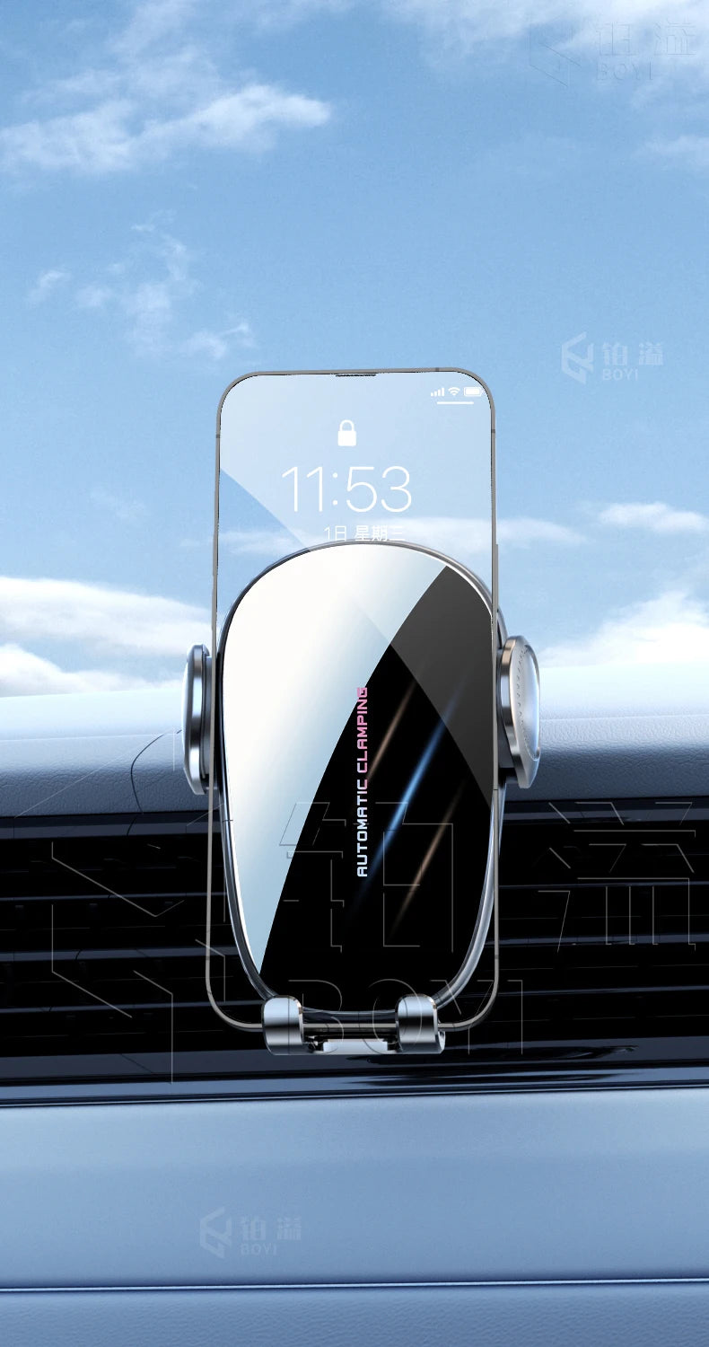 Phone Holde Car For Peugeot 4008 5008 2016-2023 Mobile Support Special Fixed Bracket Base Wireless Charging Stand Interior