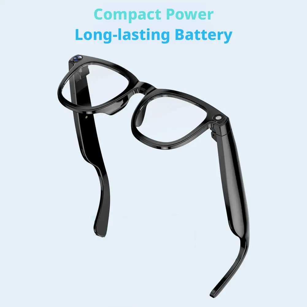 AI Glasses Smart Wearable 12 Megapixel Camera Video For Travel Recording 2K HD Hands Free Photo Capture Carry Gadget Tools