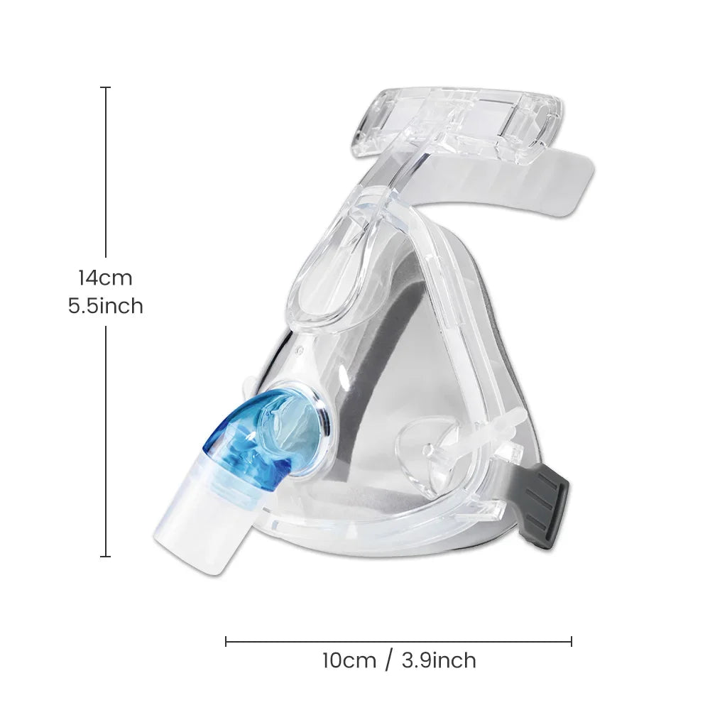 Comfortable CPAP Full Face Mask  Adjustable Strap Respirator For Cushion Travel Anti Snoring Stopper Solution Tools Sleep Help
