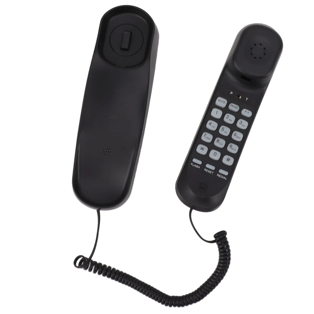 Desktop Corded Phone Multifunctional Clear Sound Adjustable Volume Wall Mountable Landline Telephone for Home Hotel Office