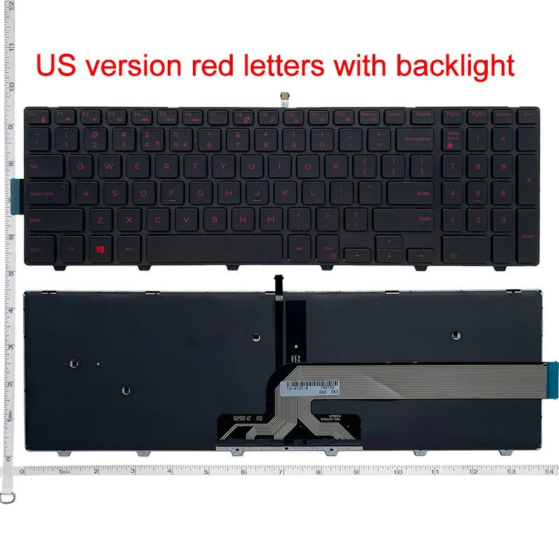 US/UK/RU/SP/FR/BR Laptop Keyboard For Dell Inspiron 15 5547 7557 7748 17 7559 5748 5749 5755 5758 5759 P39F P51F P57F P26E
