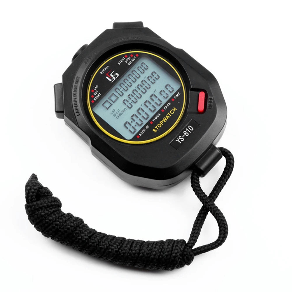 Professional Handheld Digital Stopwatch Timer Outdoor Sports Training Timer Chronograph Stop Watch 0.01s Precision Timer Tools