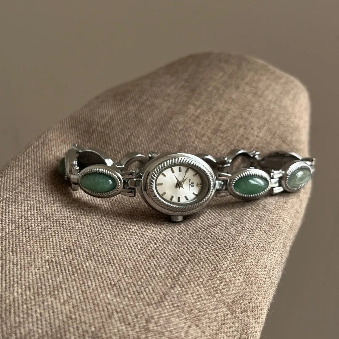 High End Medieval Light Luxury Pearl Bracelet Watch Jewelry Jade Quartz Bracelet Women's Watch Gift For Women Lady Fashion Watch