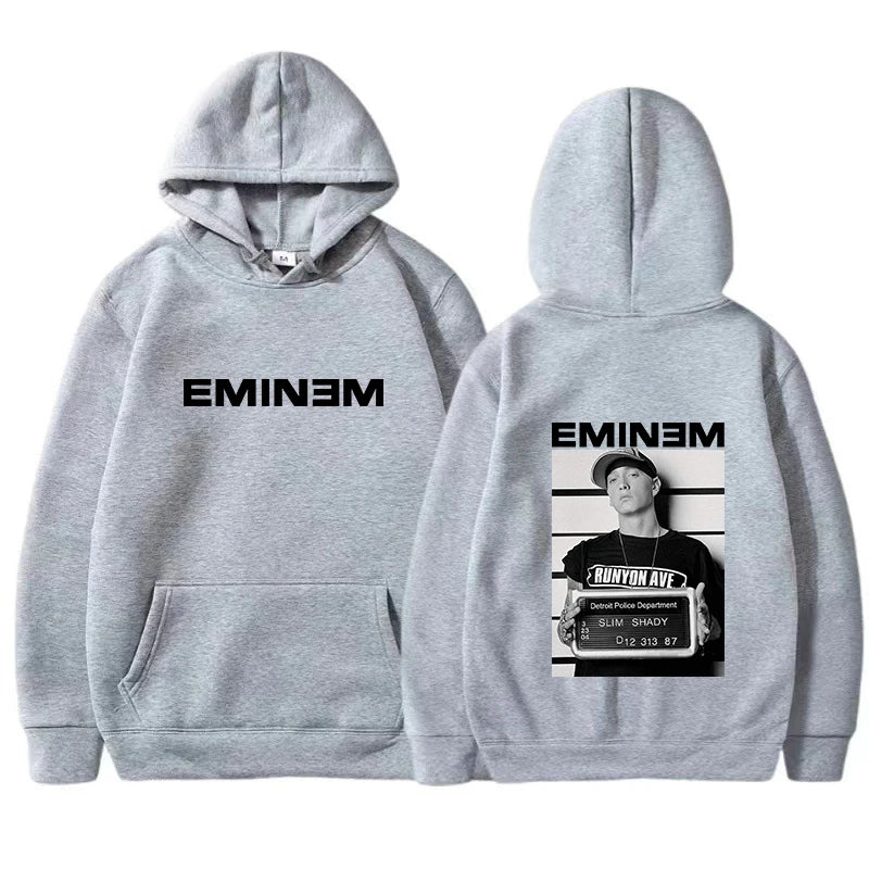 2025 Hot Sale Men's Hoody Rapper Eminem Graphic Print Hoodie Men Vintage Casual Sweatshirt Unisex Hip Hop Fashion Pullovers