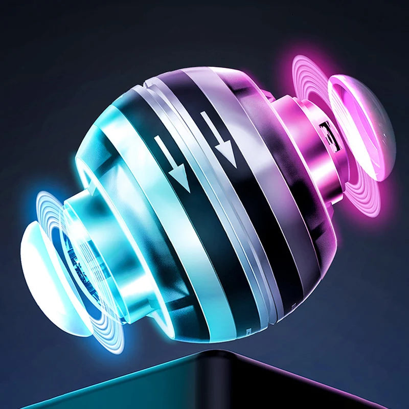 LED Wrist Ball Centrifuge Gyro Wrist Press Automatic Start Range Gyro Ball Arm Hand Muscle Strength Forearm Trainer Fitness Equi