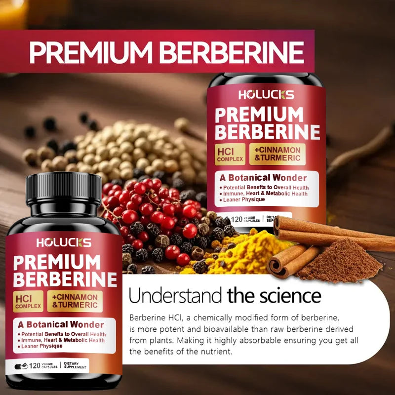 High-Potency Berberine Supplement, Support Insulin Sensitivity & Healthy Cholesterol, Hormonal Balance, Aids Healthy Metabolism