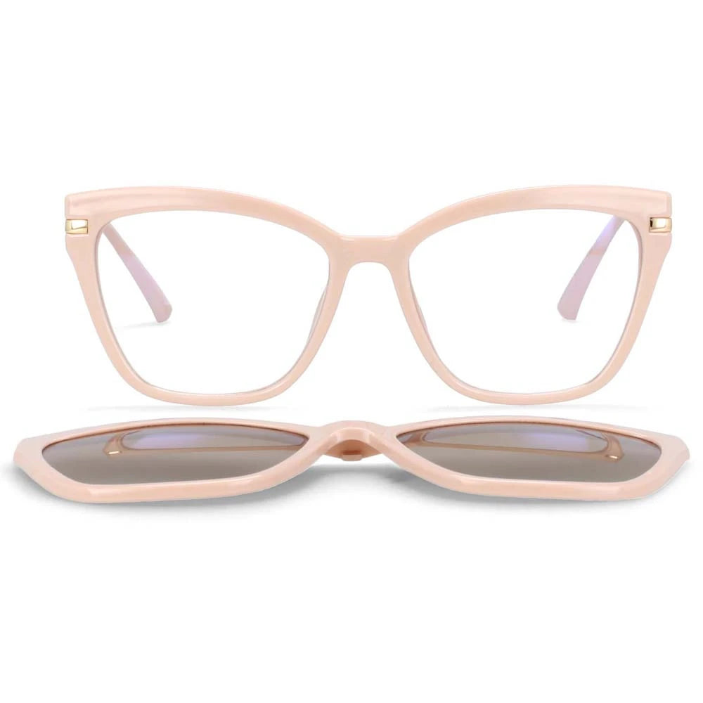 Polarized Flip-on Sunglasses Men Women Fashion Computer Eyeglasses TR90 Anti Blue Light Glasses Frames 53684