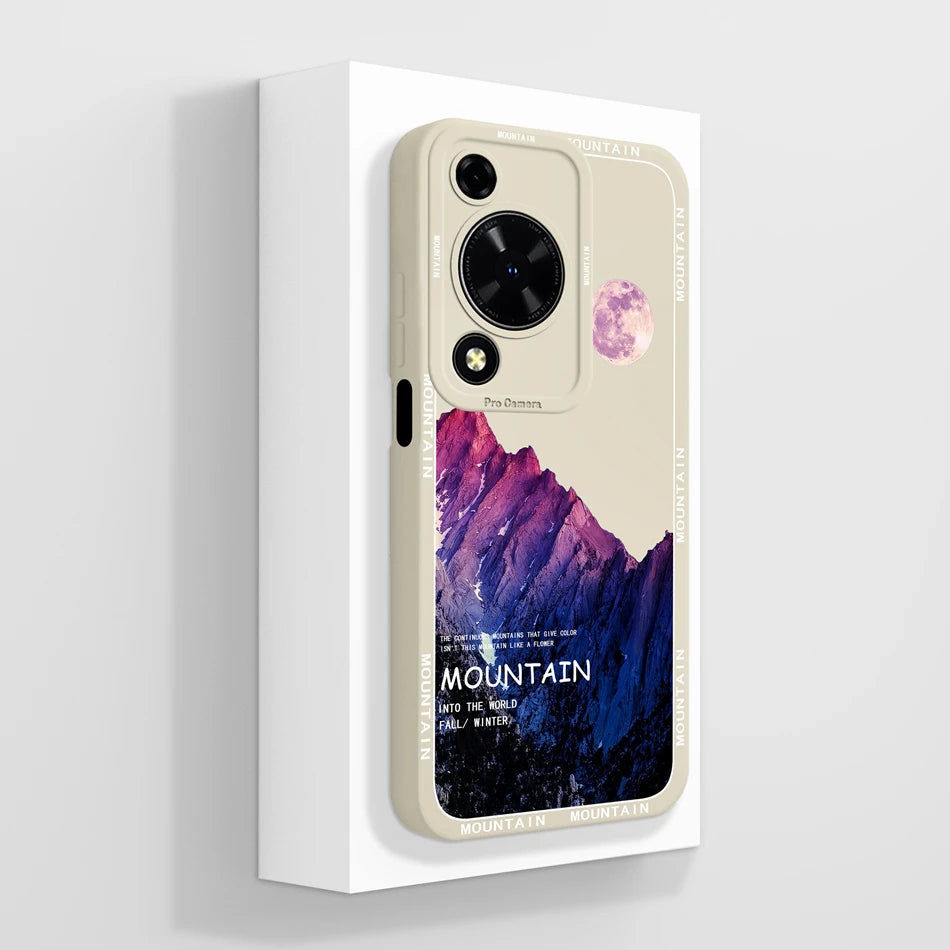 Case For Huawei Nova Y72 Cute Design Phone Cover Camera Protector Soft Liquid Silicone Funda Models MGA-LX3 Protective Bumper