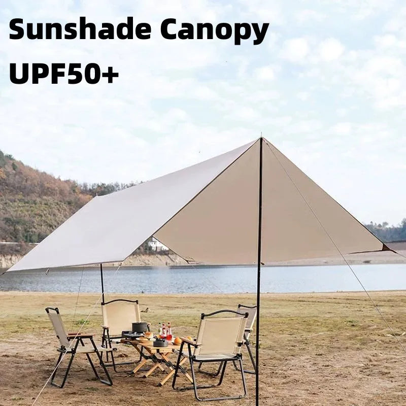 3x3 3x4 3x5m Camping Canopy Outdoor Sunscreen Awning Portable Waterproof Tarp Multifunctional Shelter