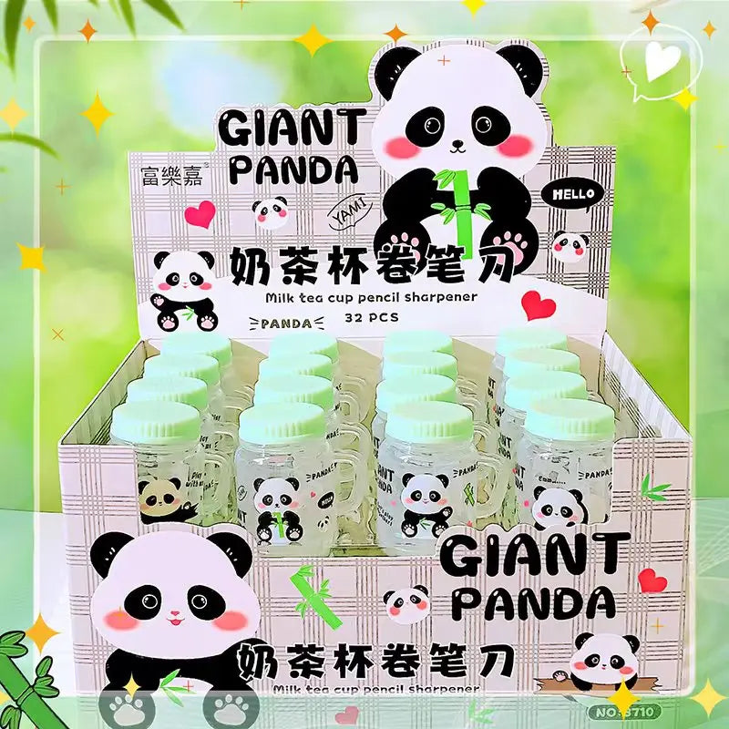 Office back to school supplies kawaii Stationery for school cute panda pencil sharpener school supplies stationery school useful