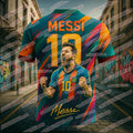 2025 Messi Fashion Superstar 3D Printed Fan Commemorative T-shirt Outdoor Breathable Quick Drying Comfortable Training Jersey