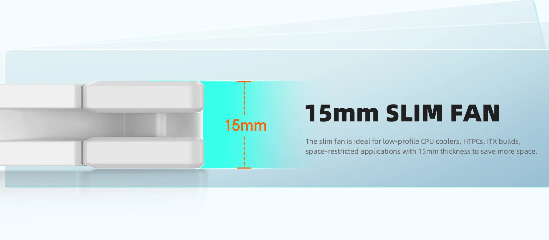 ID-COOLING TF-9215 9015 ARGB Super Slim Thinckness 15mm Ultra-Thin PWM Temperature Control 9cm Chassis Cooling Fan 5V RGB