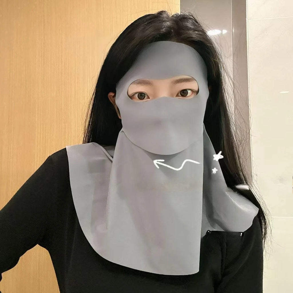 Sunscreen Face Mask, Neck Protection, Sun Protection, Ice Silk Mask, UV Protection, Cycling, Outdoor, Breathable, Sun Shading