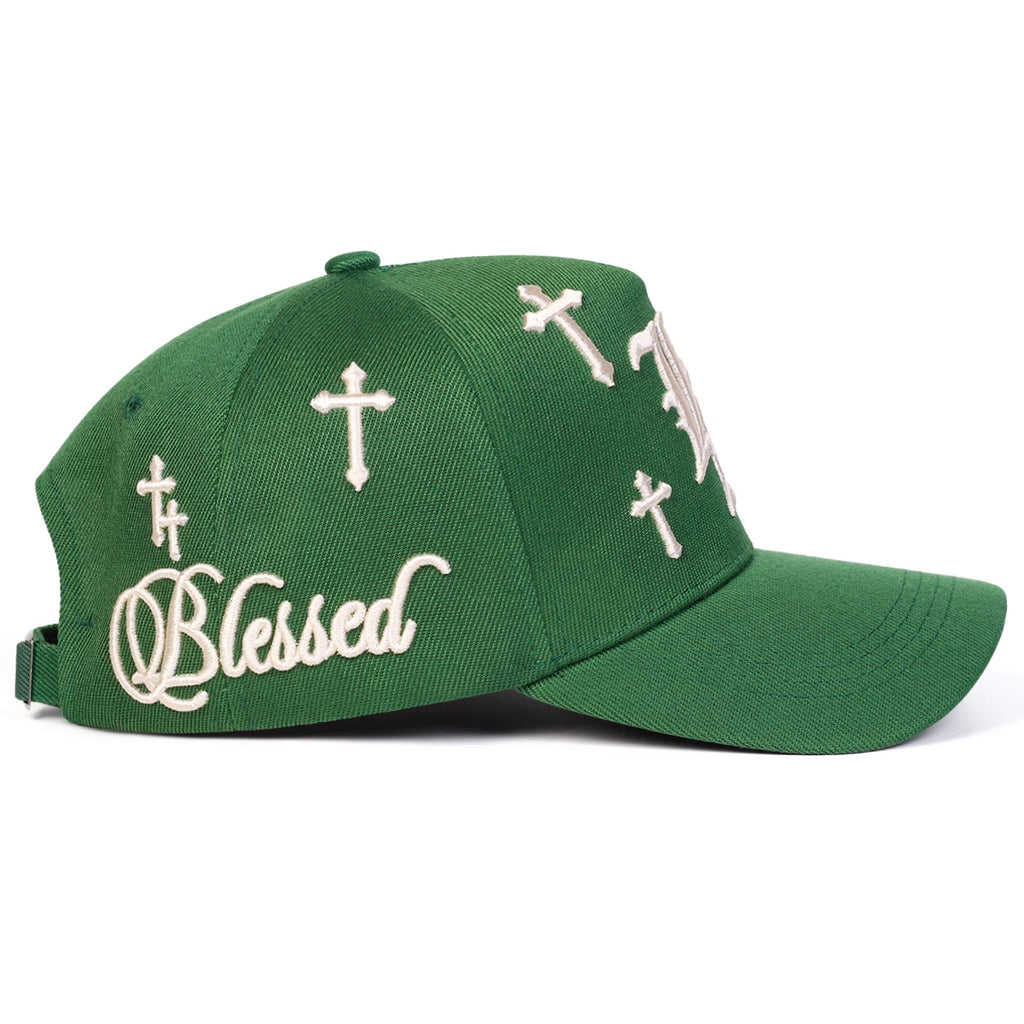 Unisex Gothic LA Cross Embroidery Baseball Caps Spring Autumn Outdoor Adjustable Casual Hats Sunscreen Hat Sports Cap