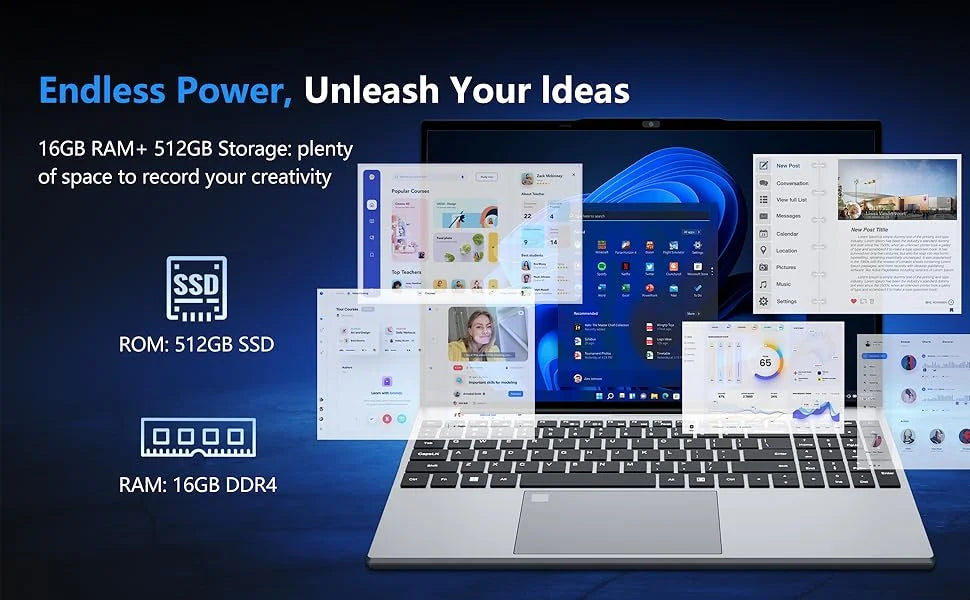 New Arrival 15.6 Inch Intel Core i9-9900 Backlight Keyboard Laptops Fingerprint Unlock 16GB 1TB SSD Gamer Computer Notebook PC