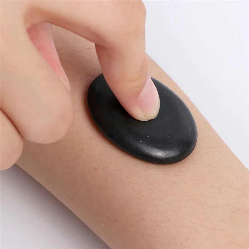 7Pcs Beauty Stones Massage Spa Rock Basalt Stone Lava Natural Energy Massage Stone Hot Sale Healthy Beauty Tool