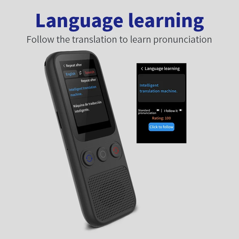 Language Translator Offline Voice Photo Translation WiFi Portable Translator 138 Languages Translator Device for Travel Business