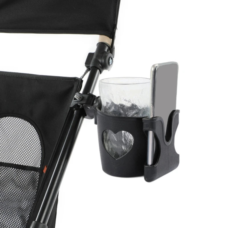 Portable Cup Holder with Smartphone Bracket Baby Stroller Cup Stand for Prams