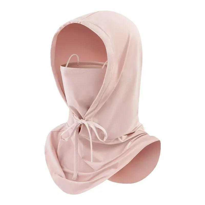 Thin Breathable Balaclava Hat Motorcycle Bicycle Full Face Mask Summer Cycling Helmet Hood Covers Outdoor Sports Neck Sunhat