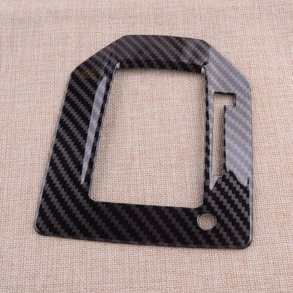Car Interior Center Console Gear Shift Box Panel Trim Cover Carbon Fiber Style Plastic Fit for Subaru XV Crosstrek 2018-2021 LHD