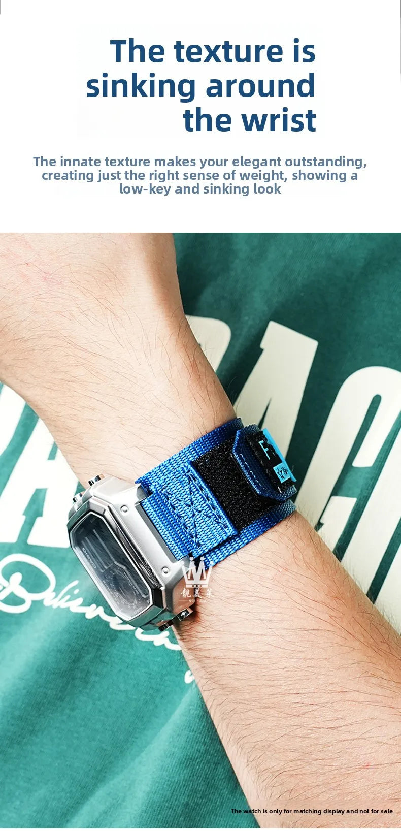 AE1200 Loop Design Nylon Canvas Strap For Casio Watches A158W/A168/W-216H/F-91/AE1300/1500/AE-1200 Outdoor Sports watchband 18mm