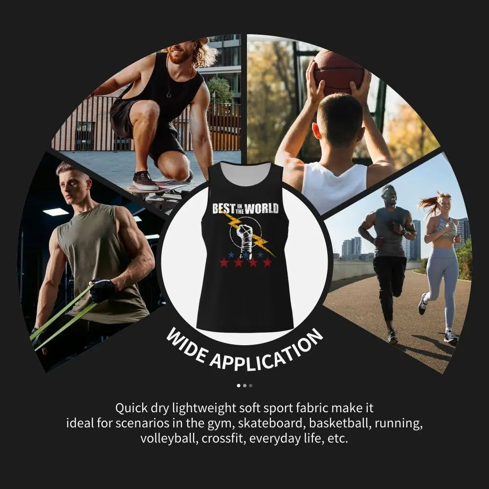 Graphic Wrestling CM Punk Best In The World Workout Tank Tops Sleeveless Shirt Bodybuilding Fitness Gym Compression Vest