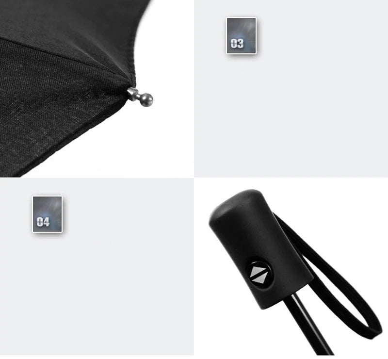 Men Woman Outdoor Automatic Rain Umbrella For LAND ROVER Discovery Defender Freelander Evoque Logo Wind Resistant Sunscreen