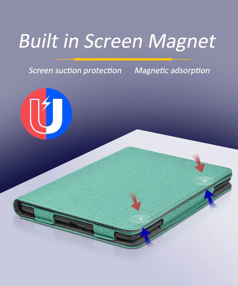 Leather Protective Case Cover for Kindle Paper White 5/6 M2L3EK/M2L4EK/SA568B 6.8"/7" Bracket Handheld Card Holder 11/12th