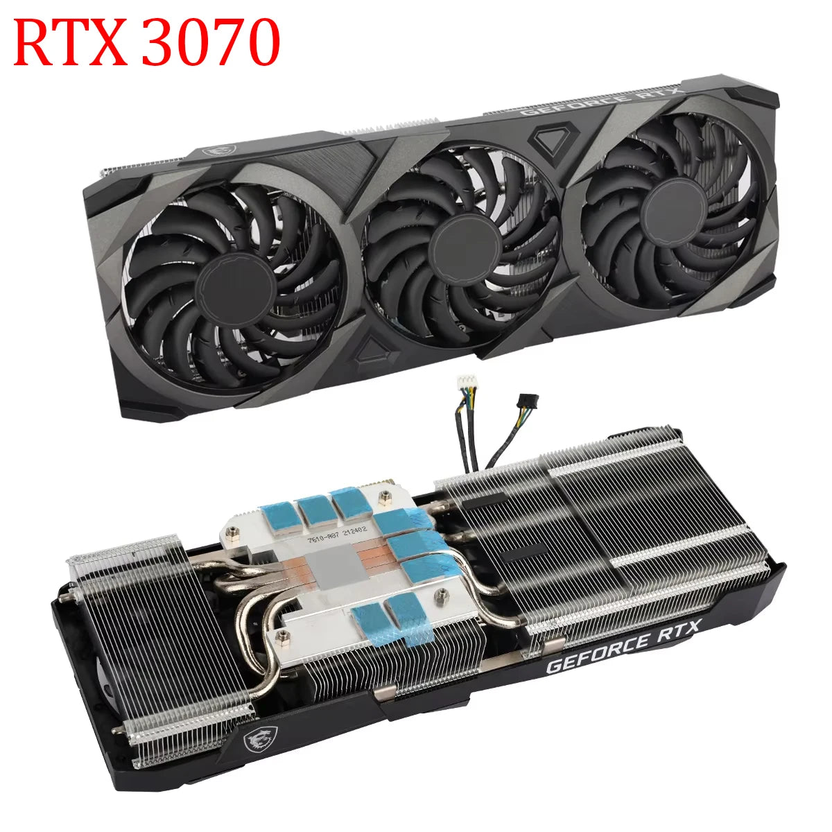 New Original RTX3070Ti Video Card Heatsink For MSI RTX 3070 Ti Ventus 3 X Graphics Card Cooling Heat Sink