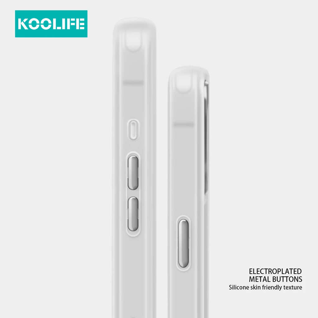 Koolife Skin-Feel Electroplated Frosted Magnetic Case Skin-Feel Matte Ultra-Thin Hard Case for iPhone 11 12 13 14 15 16 Pro Max