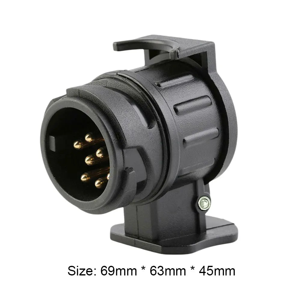 13 To 7 Pin RV Connector Durable Trailer Connector Waterproof Towing Connection Adapter for Towing Truck for Touring Car Trailer