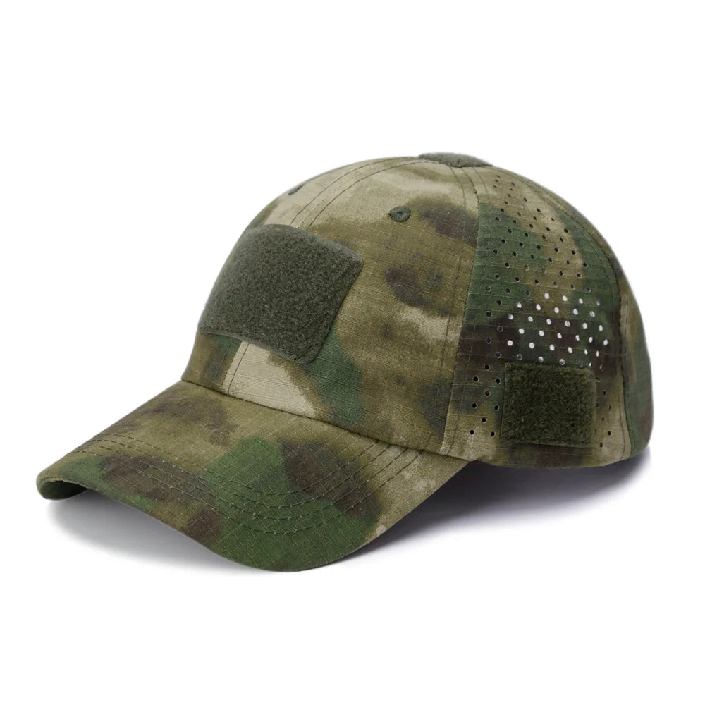 New Men Camouflage Baseball Cap Breathable Sunscreen Hat Outdoor Sports Hunting Hiking Camping Beach Fishing Sun Hat