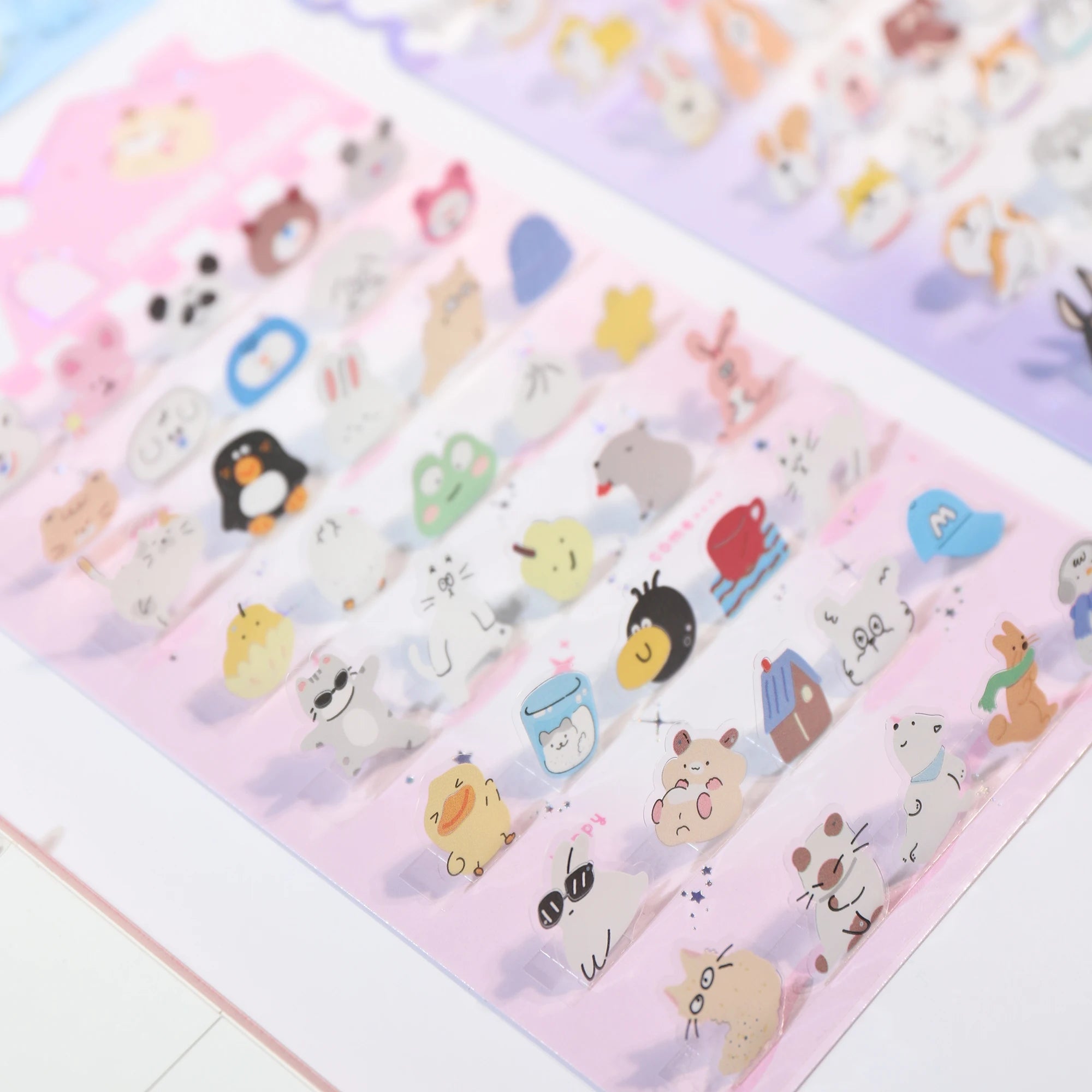 Korean Import NEKONI Fun 3D Standing Sticker Cartoon Character Animals Scrapbooking Diy Journal Cute Stationery Sticker Gift