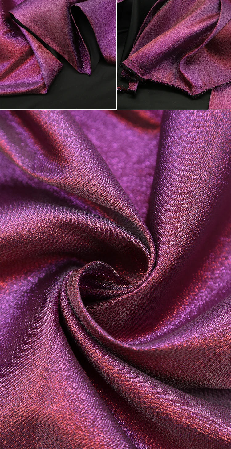 Mermaid Gradient Phantom Fabric Glitter By The Meter for Upholstery Skirts DIY Sewing Fashion Designer Cloth Breathable Textured