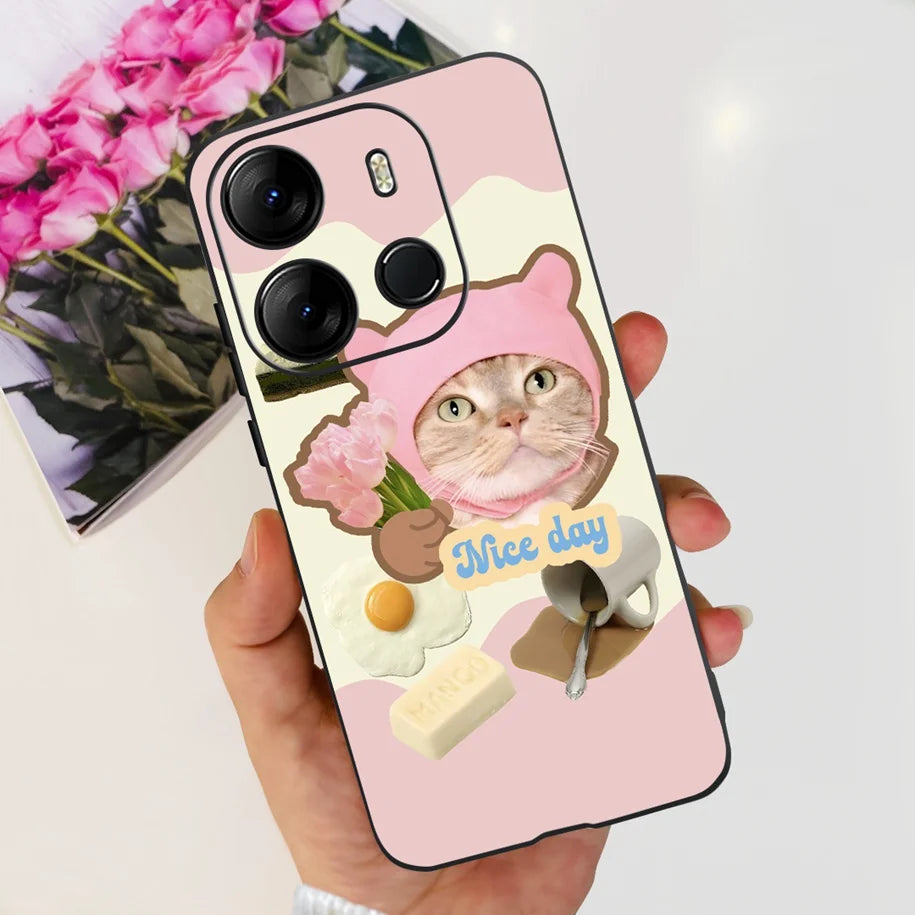 For Tecno Pop 7 Pro Pop7 Case Fashion Marble Soft Silicone Matte Coque For Tecno Spark Go 2023 Funda Pop7Pro BF6 BF7 BF7h Bumper