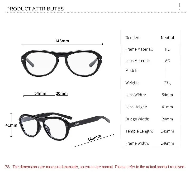 New Fashion Glasses Women Men Sunglasses Unisex Anti Blue Light Blocking Glasses Optical Computer Glasses Frame