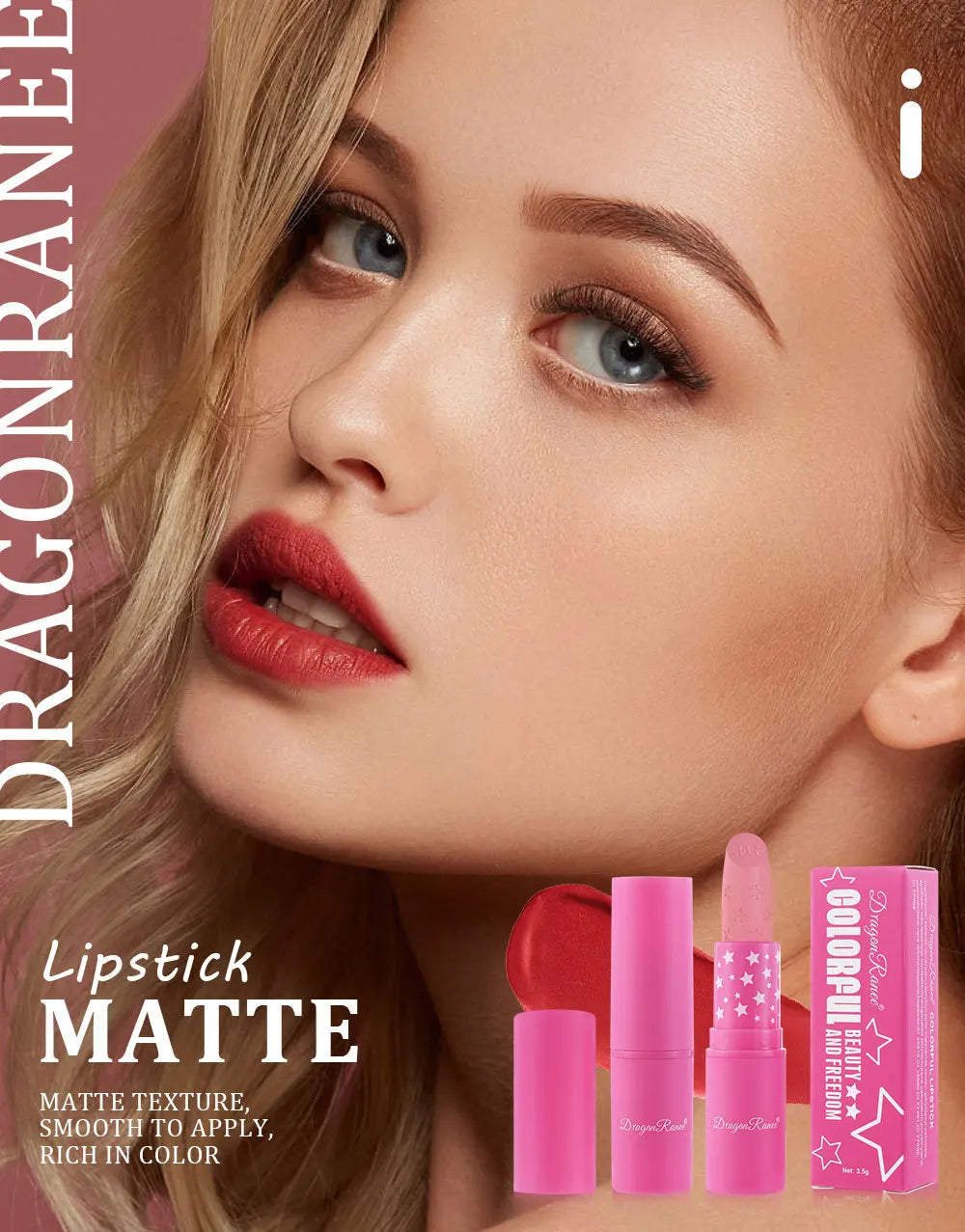 3Pcs Korean Matte Lipstick Set Waterproof Long Lasting High Pigmented Lip Gloss Makeup For Women Beauty Cosmetic