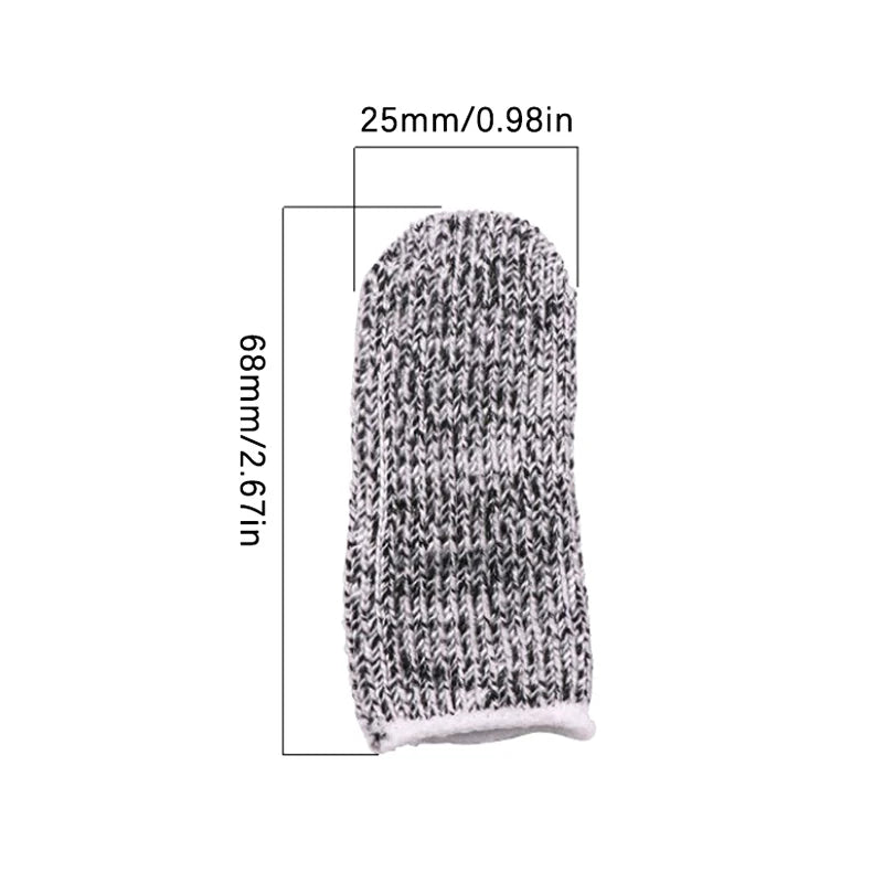 10Pcs Finger Cots Thumb Protector Anti-Cut Fingertips Finger Sleeve Flexible Resistant Protection Finger Cots DIY Work