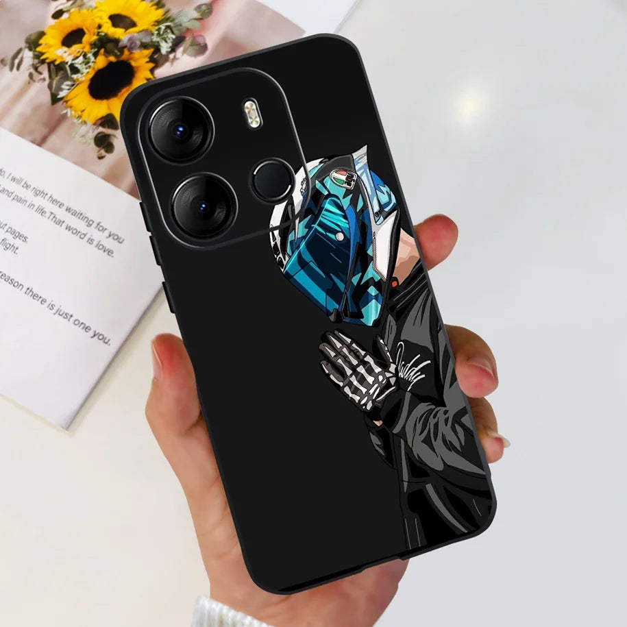 For Tecno Pop 7 Pro Pop7 Case Fashion Marble Soft Silicone Matte Coque For Tecno Spark Go 2023 Funda Pop7Pro BF6 BF7 BF7h Bumper