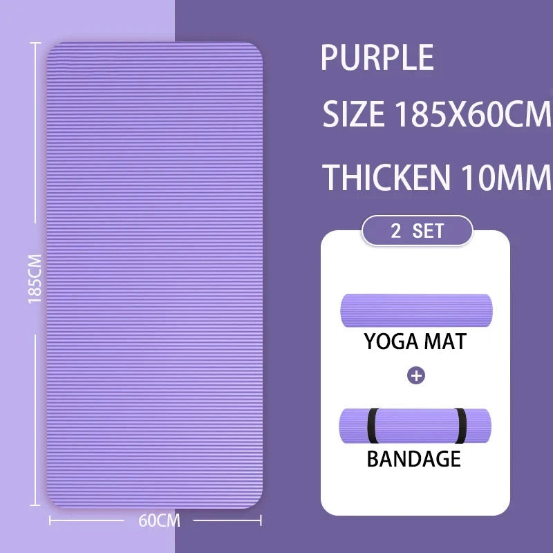 Yoga Mat with A Thickness of 20mm Anti Slip Pilates Fitness Mat Environmentally Friendly Tear Resistant WOMEN'S Yoga Mat