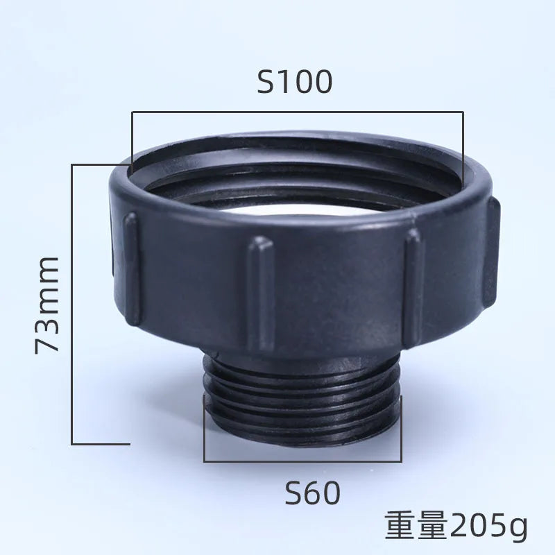 IBC Tank Adapter 60mm to 1/2'' 3/4'' 1'' 2'' Fine Thread Water Pipe Connector High Quality BSP Male Reducing Fittings 1Pcs