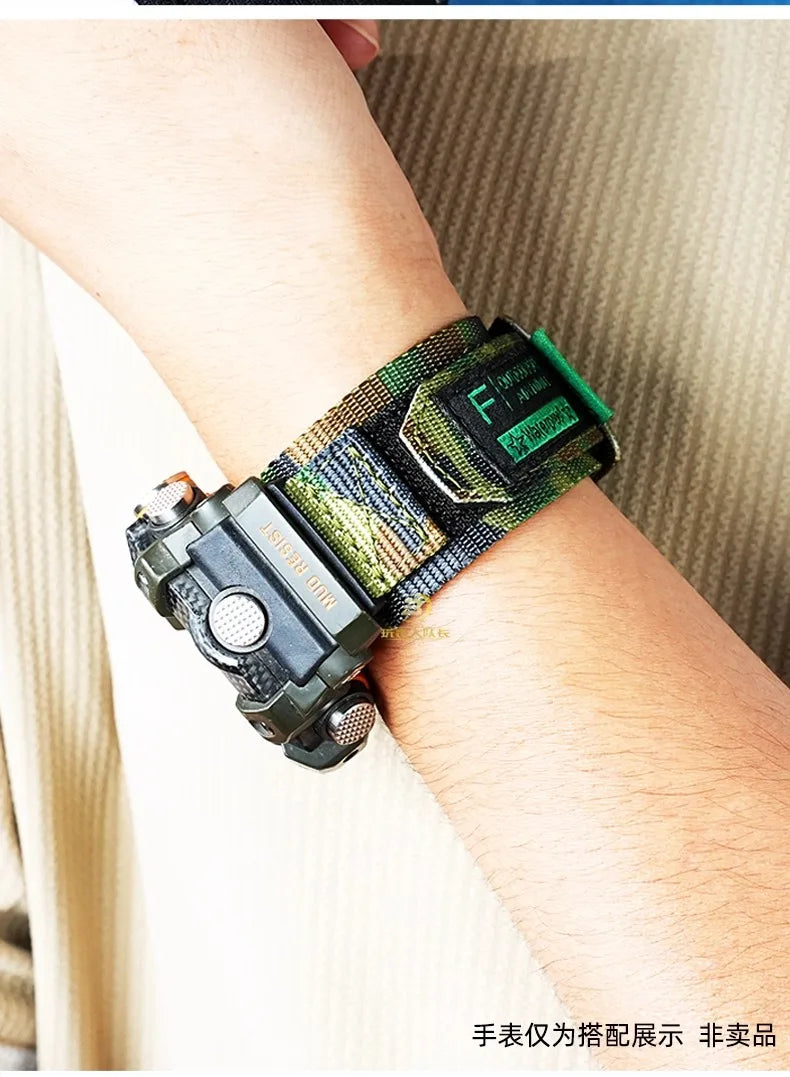 GG-B100 Modified Watch Strap For Casio G-shock GG-B100 series Sports Nylon Canvas WatchBand Men's watch accessories