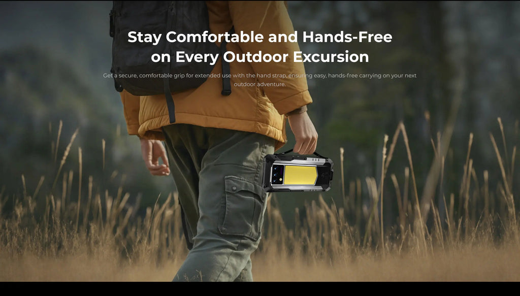 OUKITEL WP100 Rugged Phone - 33000mAh, Laser Rangefinder, Camping Light, 200MP, 36GB+512GB, 6.8" FHD+, NFC GPS 5G Smartphone