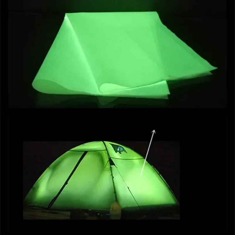 1m*1.45m Glow In The Dark Fabric Color-changing Luminous Satin Fabrics Illuminant Designer Cloth for DIY Sewing Clothing
