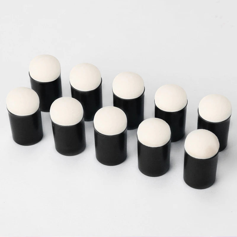10Pcs Sponge Finger Cots for Coloring The Face and Painting Tools Children's DIY Handcrafted Painting Pressing Finger Cots