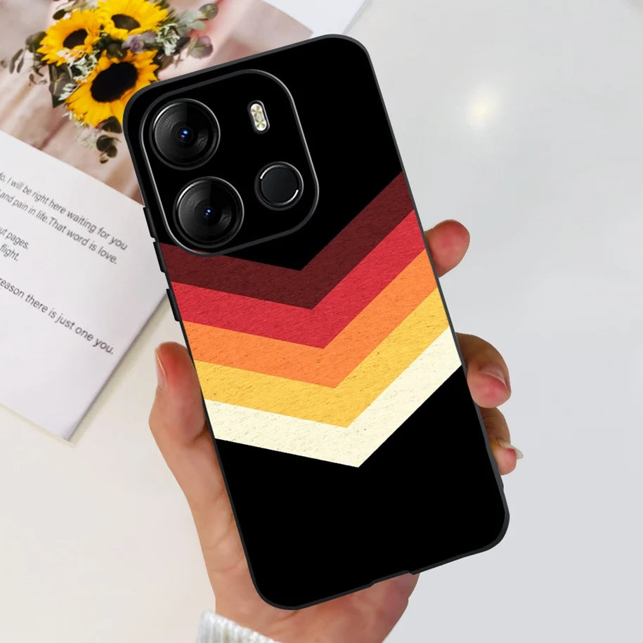 For Tecno Pop 7 Pro Pop7 Case Fashion Marble Soft Silicone Matte Coque For Tecno Spark Go 2023 Funda Pop7Pro BF6 BF7 BF7h Bumper