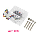 5V 3007 Fan PWM Speed Adjustable CPU Cooling Radiator JST Interface Optional LED with M2.5 Screws Nutsfor Raspberry Pi 5 4G 8G