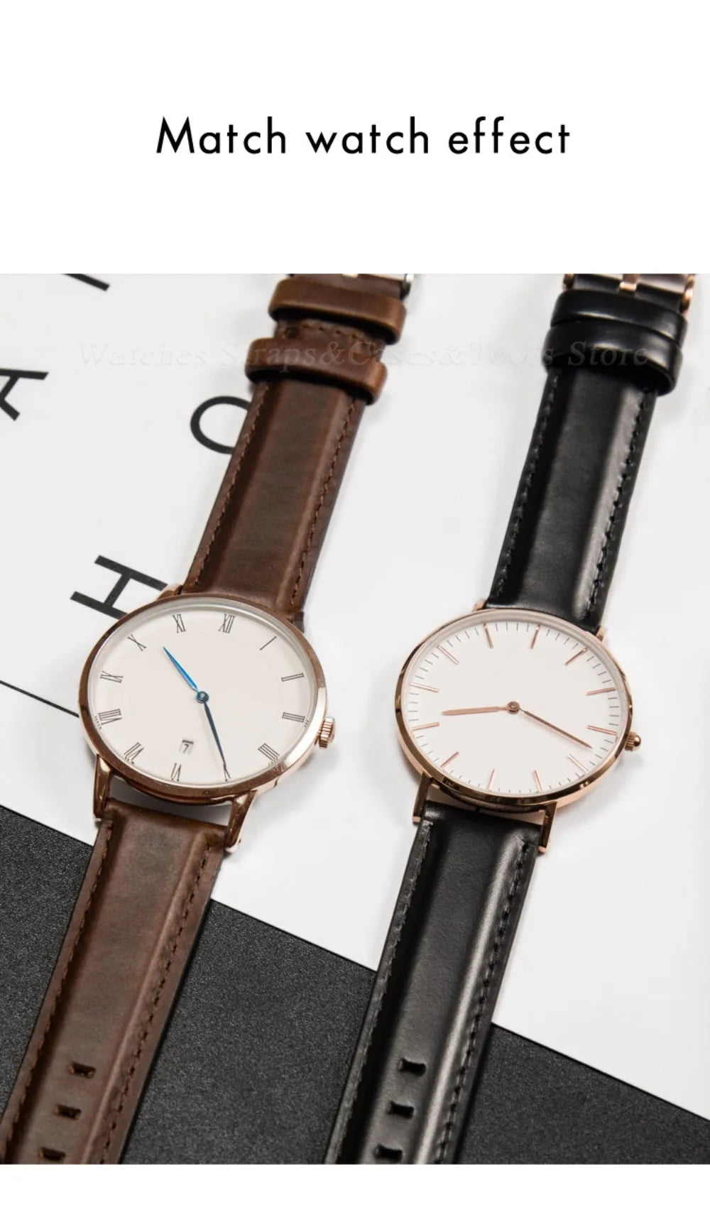 Genuine Leather Watch Straps For DW For Omega Watchband 12mm 13mm 14mm 17mm 18mm 19mm 20mm 22mm Women Men Sport Wrist Bracelets